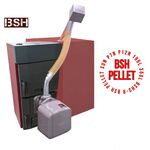 BSH Pellet 8 комплект: чугунный котёл BSH 8 + гранульная горелка SUN P7 N + бункер 350L